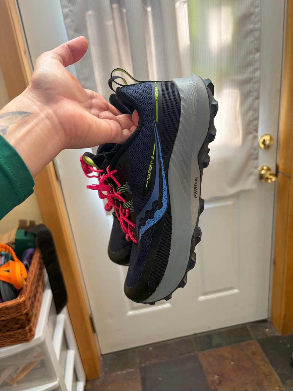 Saucony PEREGRINE 13 Navy Trail Sneakers